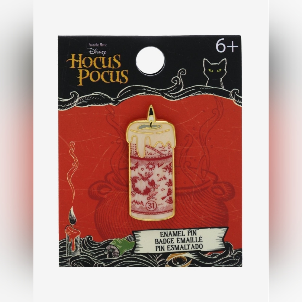 🎉❗️SALE❗️🎉 Loungefly Disney Hocus Pocus The Black Flame Candle Enamel Pin